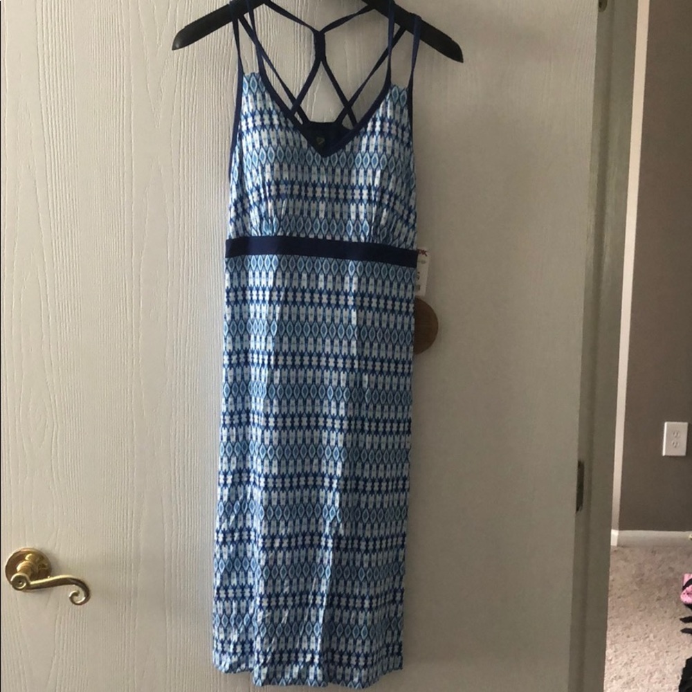 Blue tank sun dress